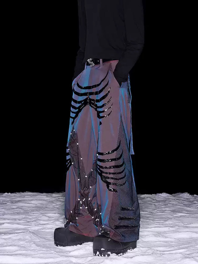 Skeleton Mesh Pants - innovatiivisen muotoilun etunäkymä.